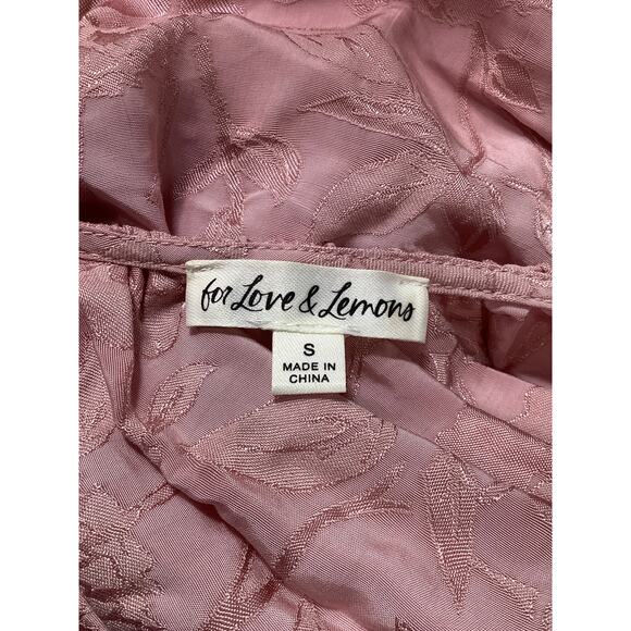 For Love & Lemons 'Soraya' Pink Midi Dress Size S - Picture 4 of 4